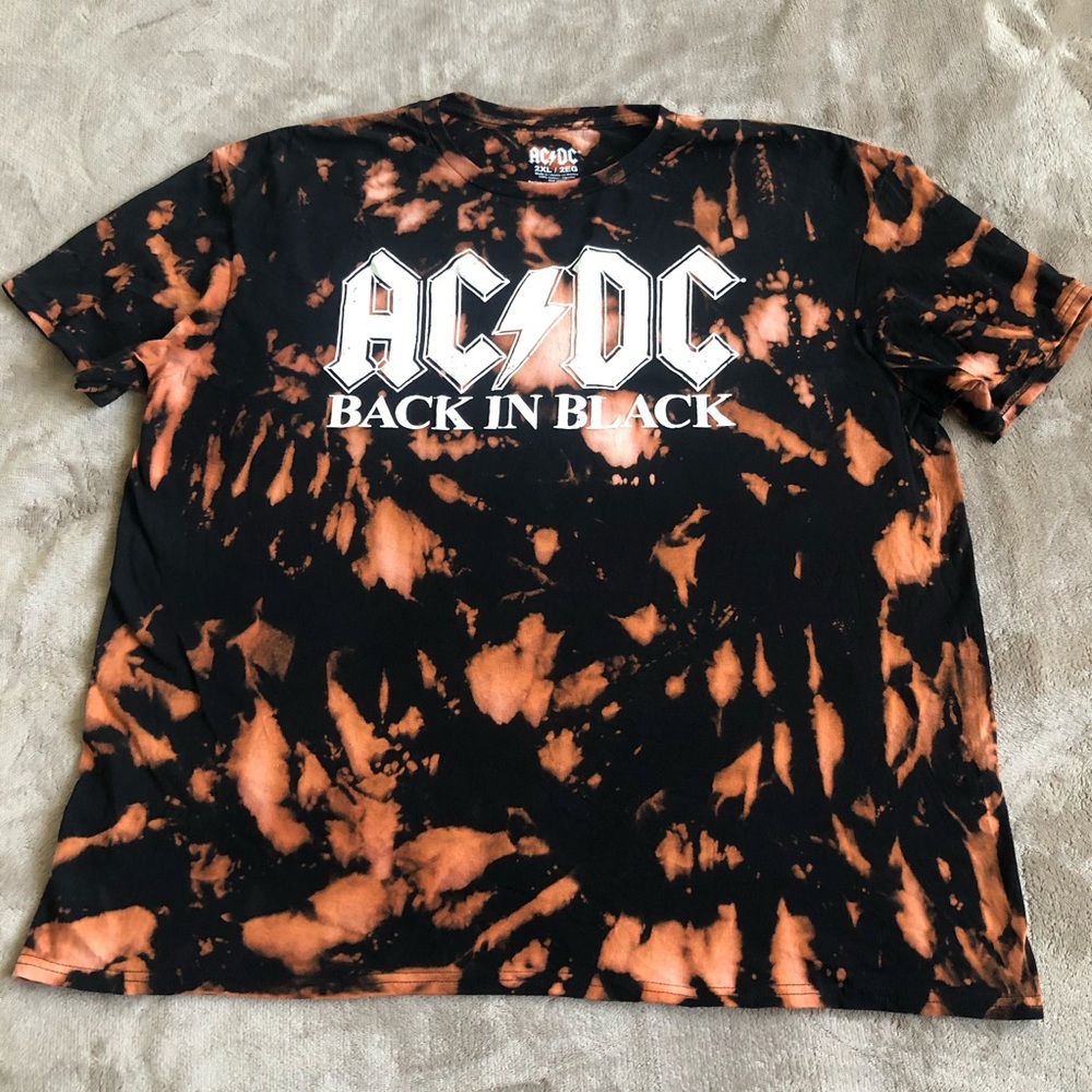 Custom bleach tie dye T-shirt
